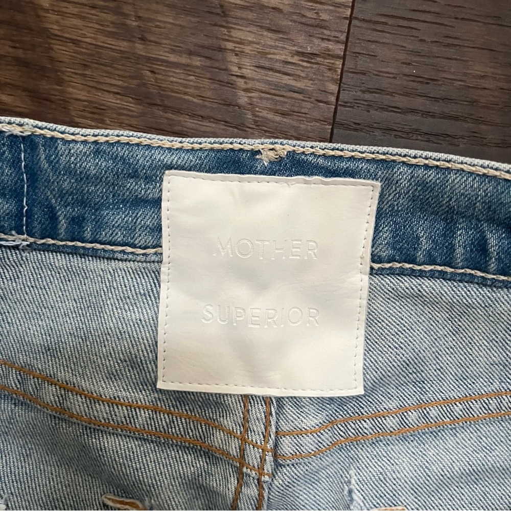 Mother Denim the Tomcat distressed lighter wash “the confession” jeans 27 - Picture 2 of 13